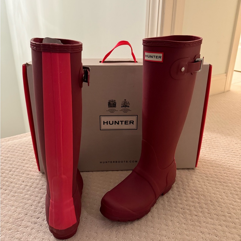 Hunter Red Rain Boots